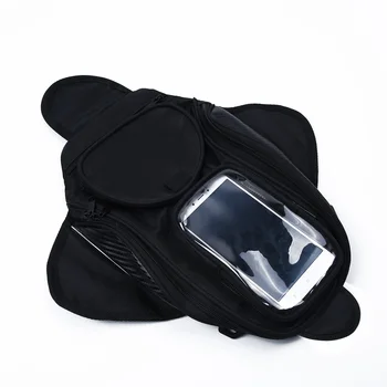 

Black Bag Oil Fuel Magnetic Motorcycle Oxford Fabric & Nylon Material 4 Pocket Tank Portable Universal