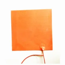 400*400*1.5 мм тепло-кровать для 3D принтер силиконовая резина подогреватель 220 В 1400 Вт клей 1 сбоку 100 К термистор 1000 мм провод 1 сбоку