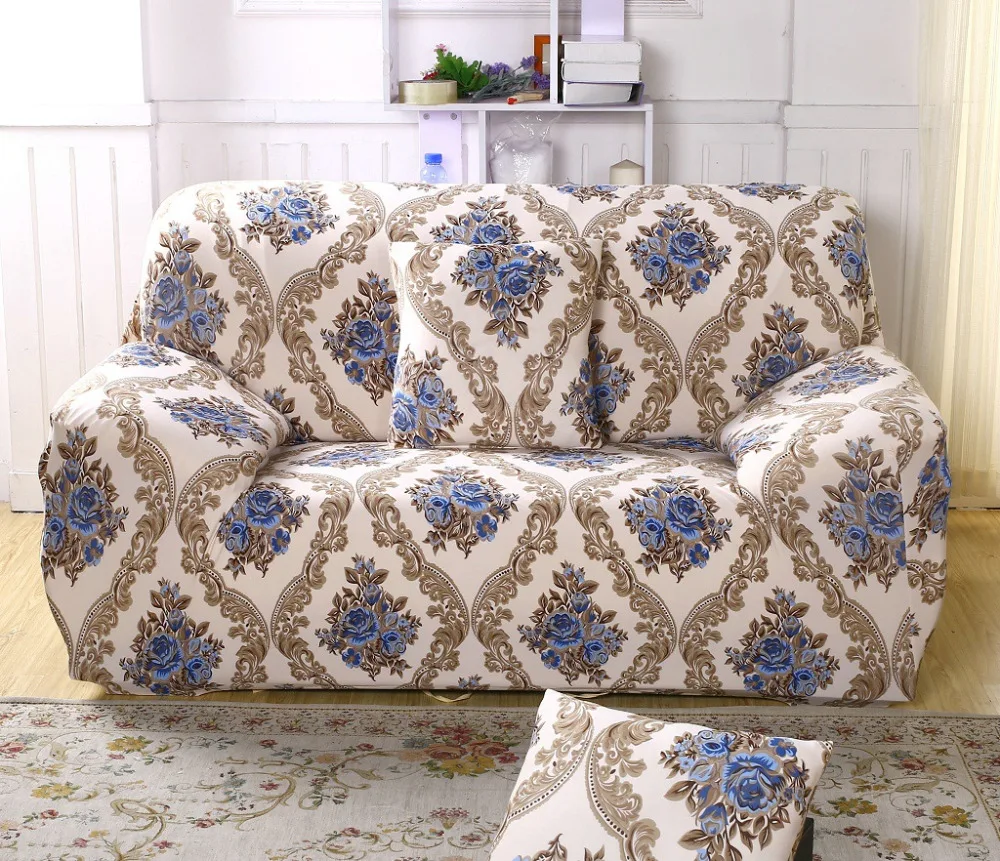 Buy Luxury Printed Spandex Fabric Sofa Cover Tight