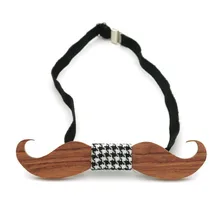 Деревянный галстук-бабочка, дизайнерский галстук с усами, галстук, Homme Noeud Papillon Corbatas Hombre Pajarita, подарок для мужчин на Рождество