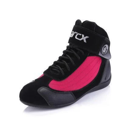 ARCX/кожаные ботинки в байкерском стиле; рыцарские ботильоны для гонок по бездорожью; мотоботы; Чоппер Крузер; туристические полуботинки; обувь - Цвет: red