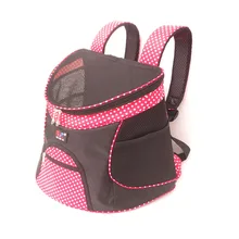 Водонепроницаемая наружная посылка для домашних животных для маленьких собак, рюкзак для путешествий в горошек и кошек, нейлоновая сумка-переноска для домашних животных, дышащая сумка для домашних животных