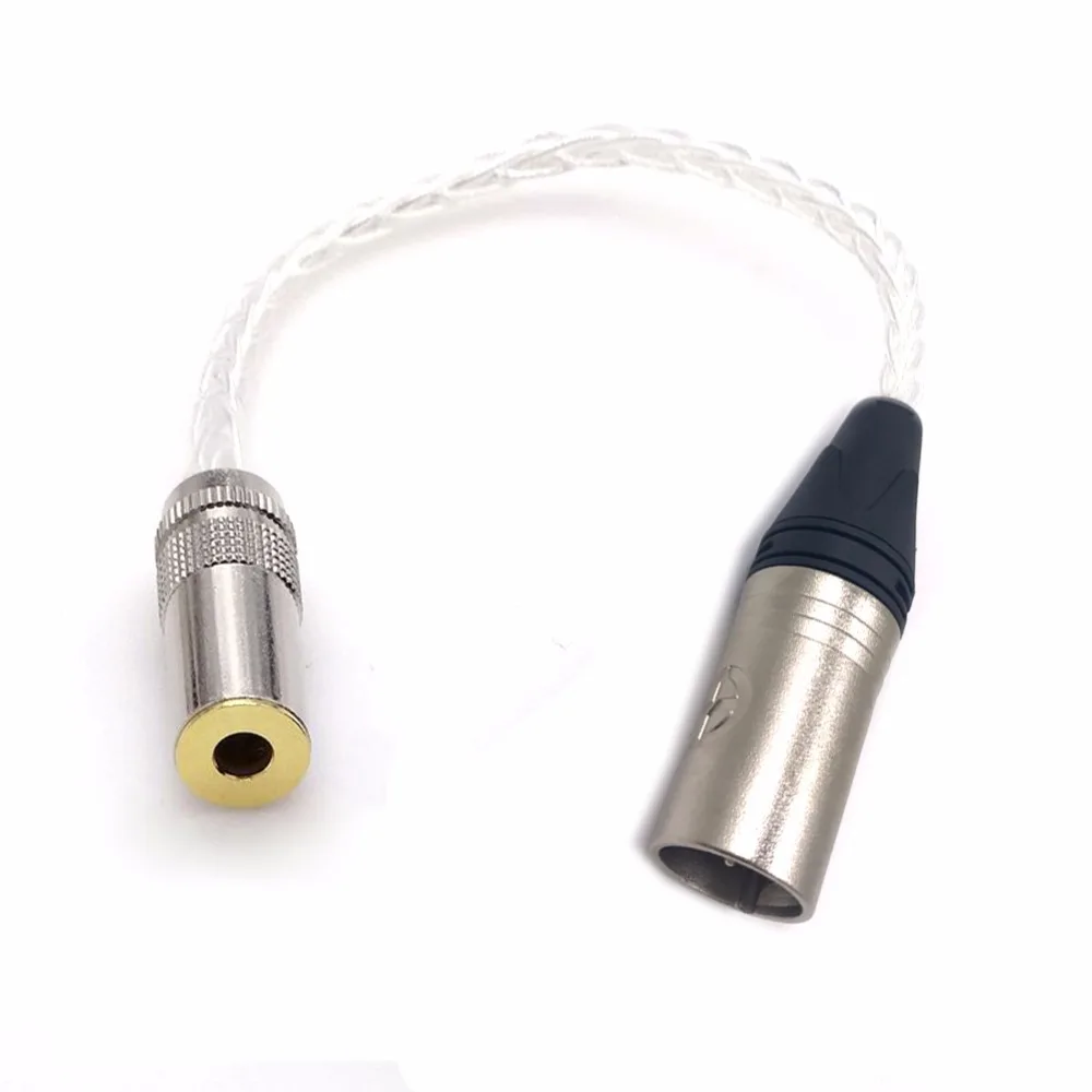 Haldane 8CORE 7N OCC посеребренный 4-контактный XLR штекер 4,4 мм Женский аудио адаптер для sony кабель для наушников