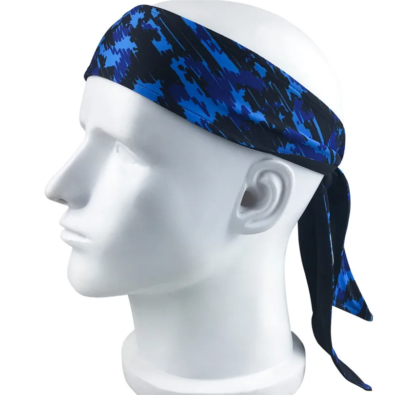 2019 new cycling Sweatband Stretch Head Tie HeadbandSports Sweatbands Tennis Basketball Sweat Hair Band #4m18 (8)
