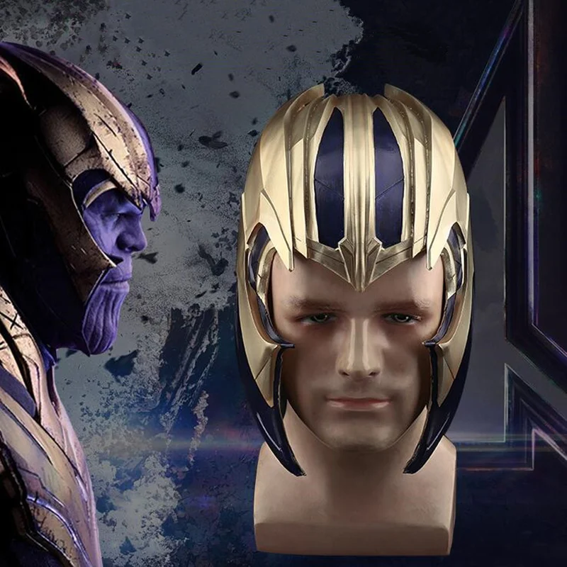 

Avengers 4 Endgame Thanos Cosplay Masks Latex Full Head Mask Helmet