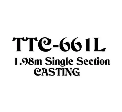 KUYING TETON L 1,98 м литье спиннинг из углеродного волокна Удочка тростниковая палка для среднего быстрого действия FUJI запасные части 1 секция - Цвет: TTC661L