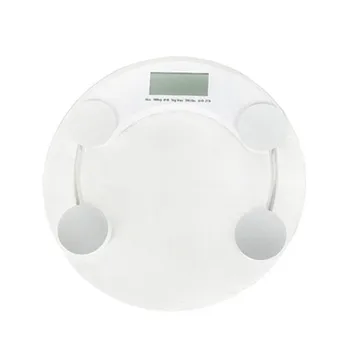

Electronic Weight Scale Household Mini Human Scale Health Scale Tempered Glass LED Digital Diameter 26cm Bathroom Scales