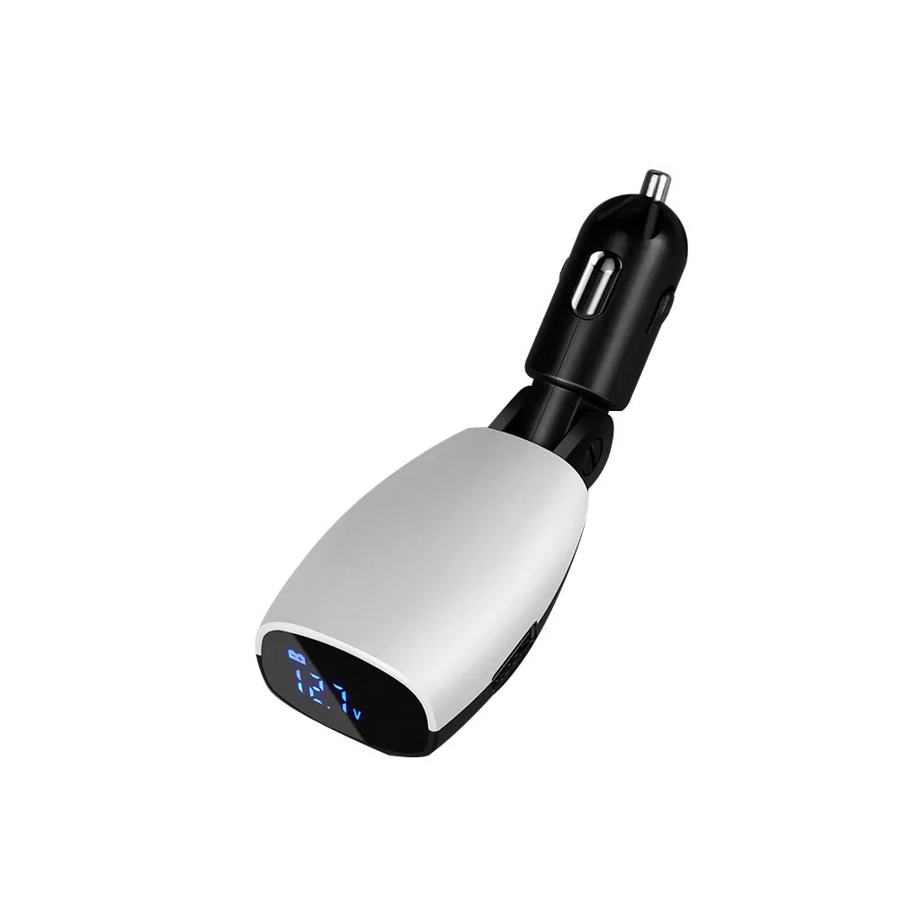 Автомобильный двойной USB порт 3.1A Быстрая зарядка зарядное устройство цифровой дисплей прикуриватель для универсального сотового телефона