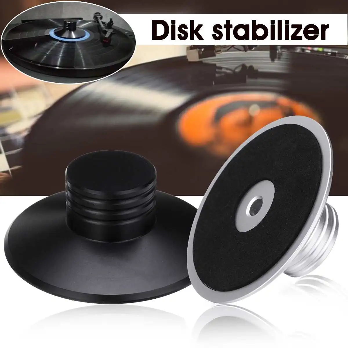

Record Weight Clamp Disc Stabilizer Turntables Part LP Turntables CD Player Speaker Metal Disc Stabilizer for Vibration