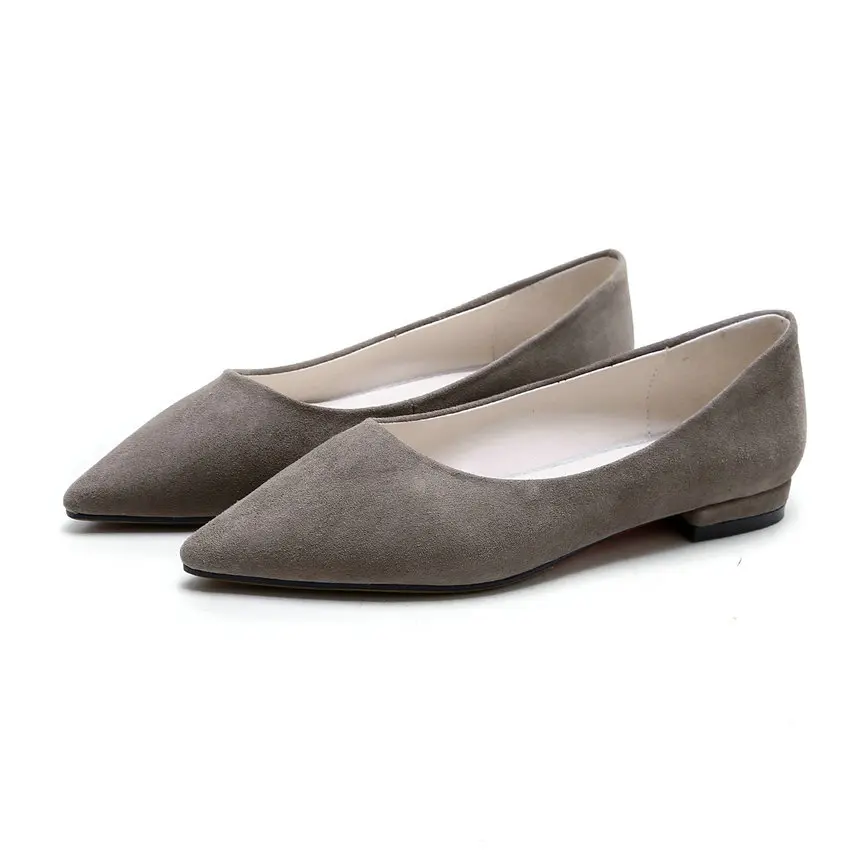 Carré Faible Pompes 34 Suede Kid Solide Casual On Bout Taille Pointu Tasslynn Slip 2018 Talons Femmes Chaussures rose 42 Concise Gris 1TwqFPZE
