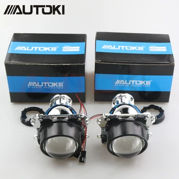 

Autoki Bi Xenon HID Projector Headlights Lens 2.5/2.8" D2S D2H bulbs LHD RHD for BMW 5 series e39 2001-2004 facelift Xenon Light
