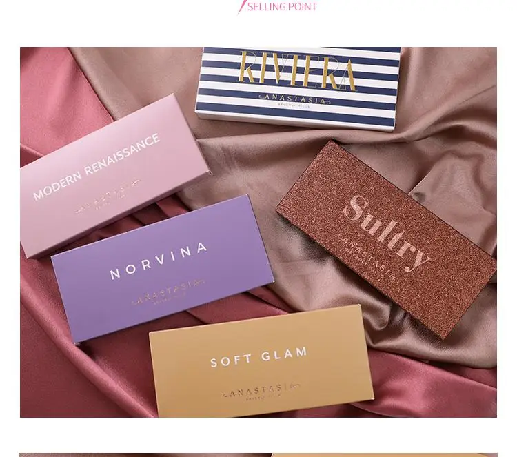 

2019 Original Anastasia Beverlying Hills New Nude Eyeshadow Palette Makeup Set ABH Natural Long Lasting Eyeshadow Palette
