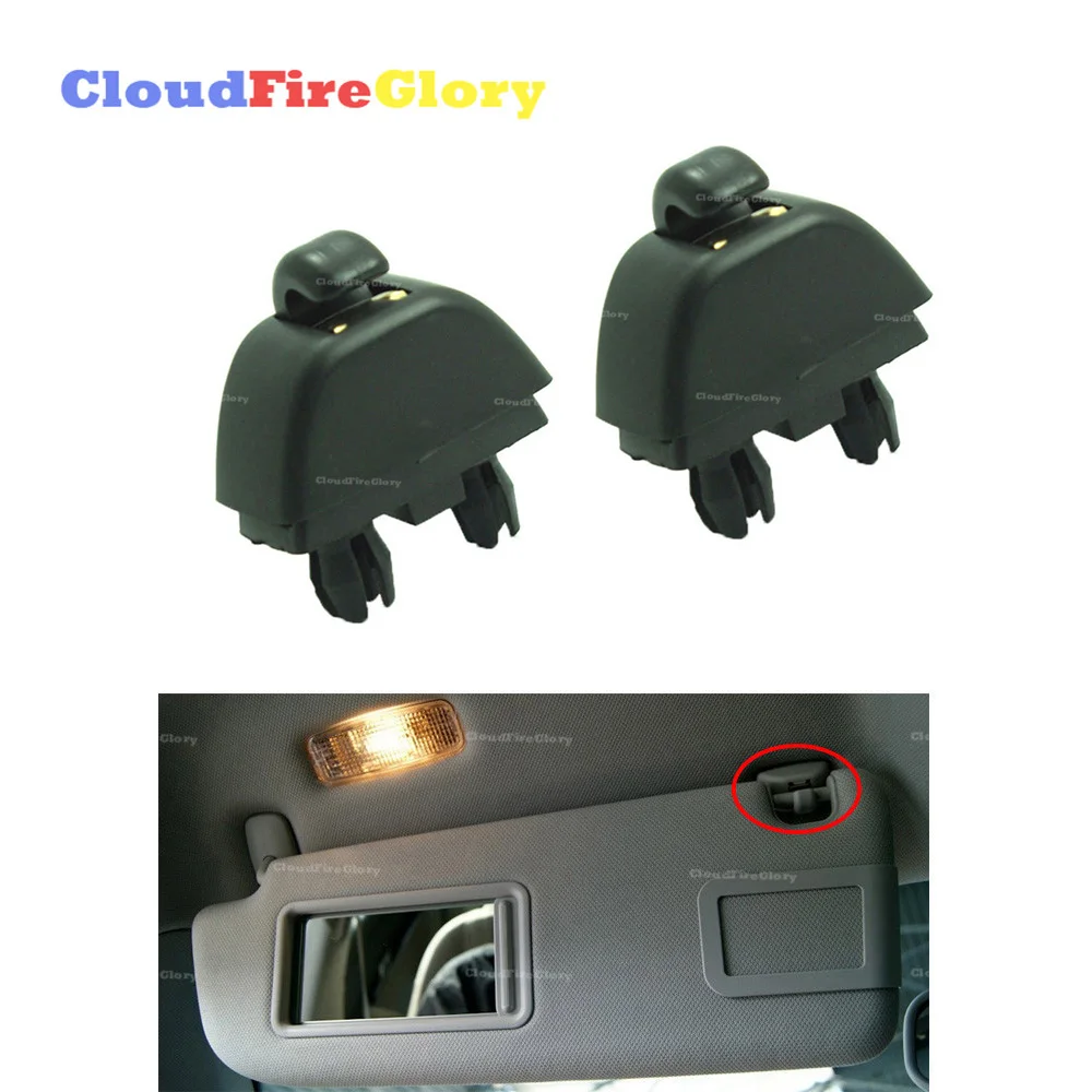 2 Pz Colore Nero Per Audi A6 Allroad Quattro A7 A8 S6 S8 Quattro Rs6 Per Seat Leon 4 New Black Sun Visor Clip Del Gancio 4F0857561