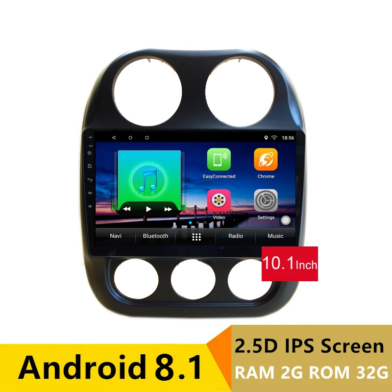 Perfect 10.1" 2G RAM 32G ROM Android Car DVD GPS For JEEP COMPASS 2010 2011 -2015 2016 audio car radio stereo tape recorder headunit 0