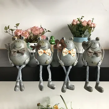 

7/Making Old Age nostalgic Creative Home Frog hanging foot Doll wooden pendant Pastoral Doll Handicrafts Decoration