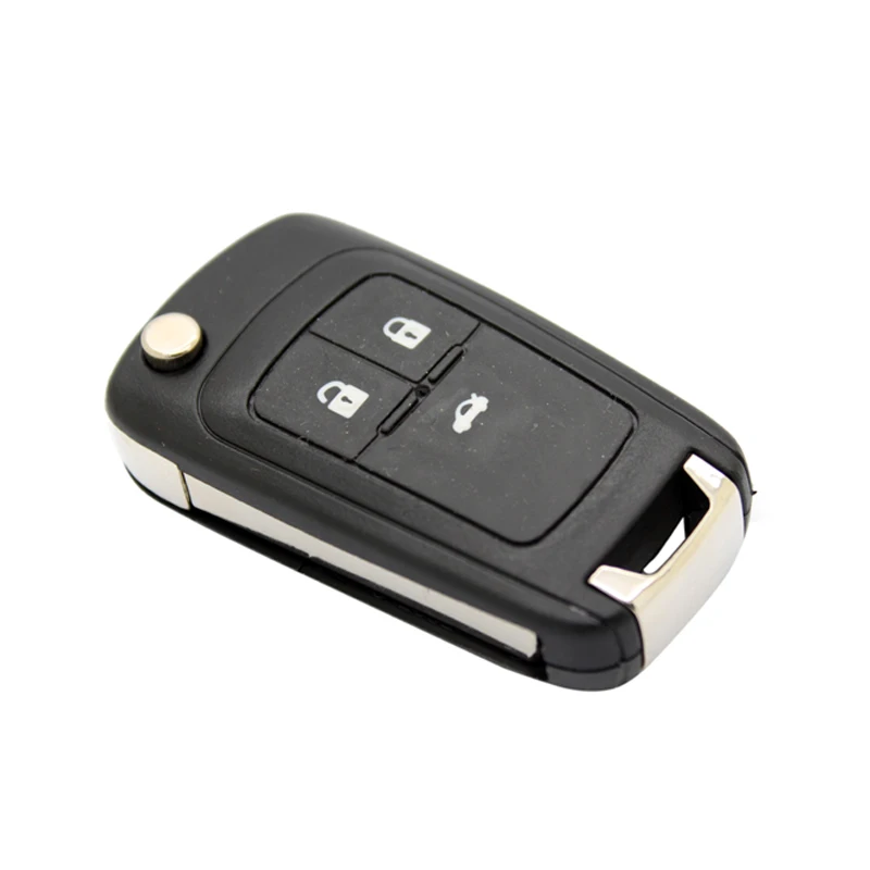 HAUSNN Folding Flip Key Shell Case For Chevrolet Cruze Spark Aveo Captiva Remote Car Switchblade Cover Fob 3 Button HU100 Blade