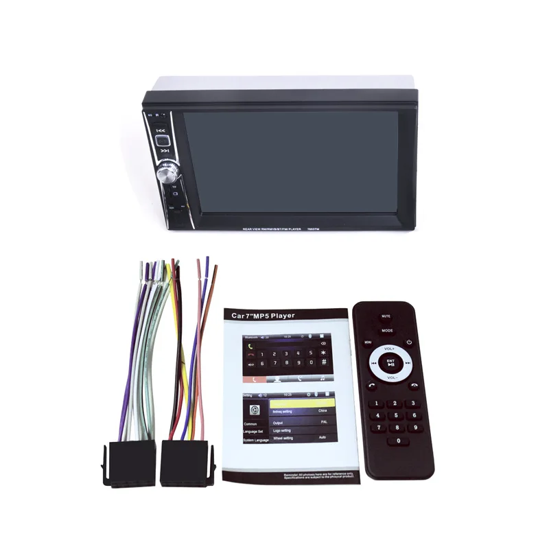 

6.6'' HD 2 DIN Car Radio MP5 Player Touch Screen Bluetooth Phone Link Smart Phone Stereo Radio Player+Camera