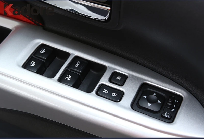Для Mitsubishi Outlander 2013- ABS матовый внутренний стеклоподъемник кнопка включения крышка отделка боковой двери ручка подлокотник рама