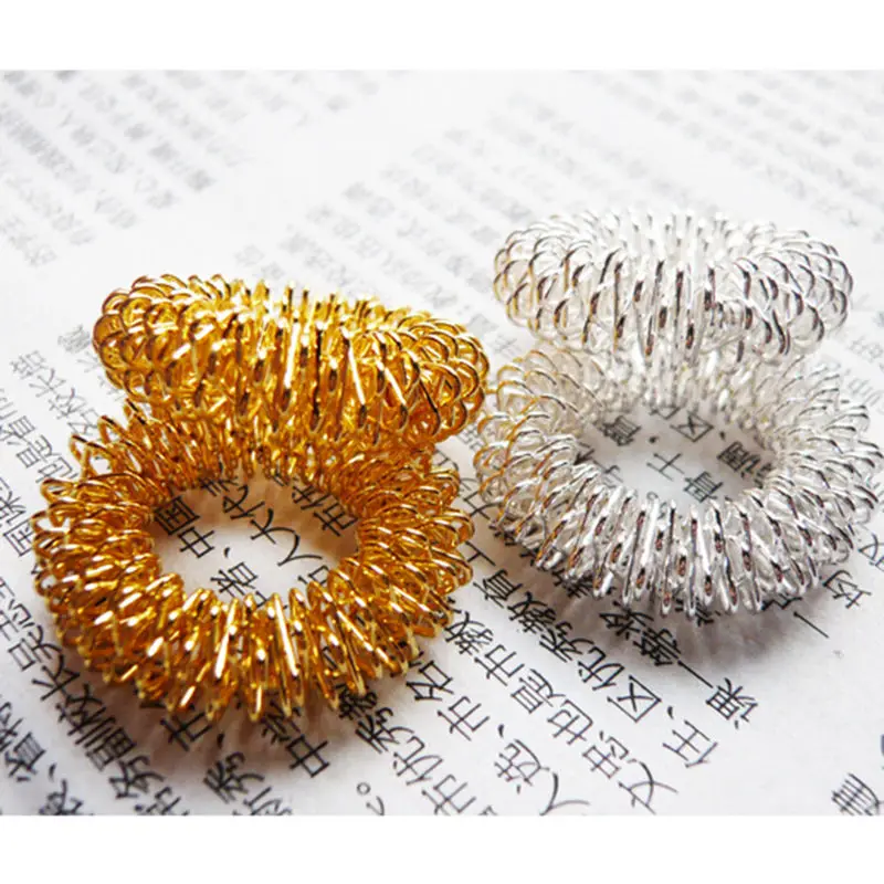 High quality 5 PCS Finger Massage Ring Acupuncture Rings Health Care Body Massager