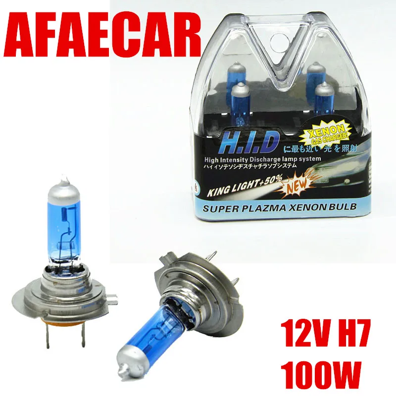 

AFAECAR Headlight Bulb Halogen Xenon Filled Super Bright H7 Fog Light
