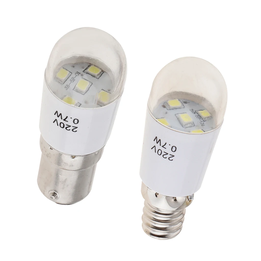 

2Pcs Household Sewing Machine LED Light Bulb 220V 0.7W Sewing Machine Parts Attachment