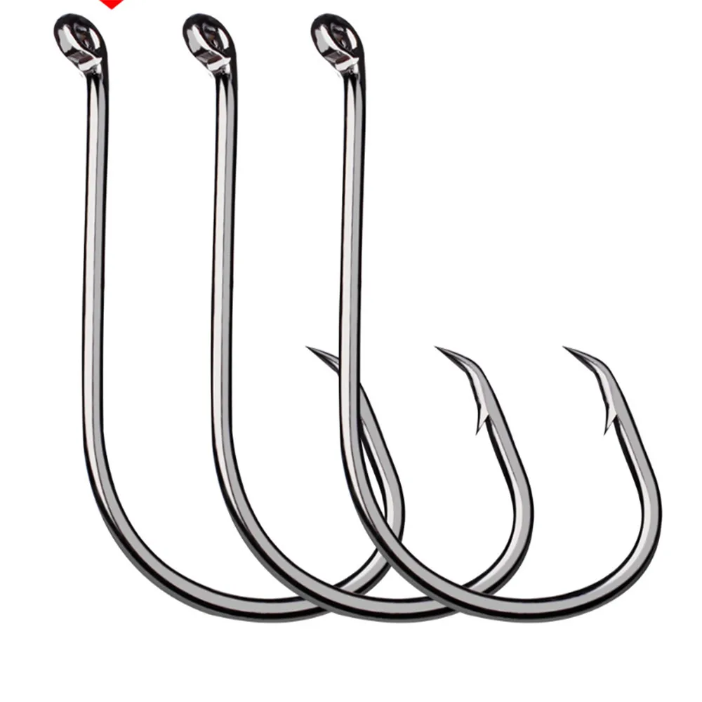 

30pcs/lot High-Carbon Steel Fishhook Barbed Hooks High Quality Bait Holder Fishing Hooks With Hole For Fishing Accessories Pesca
