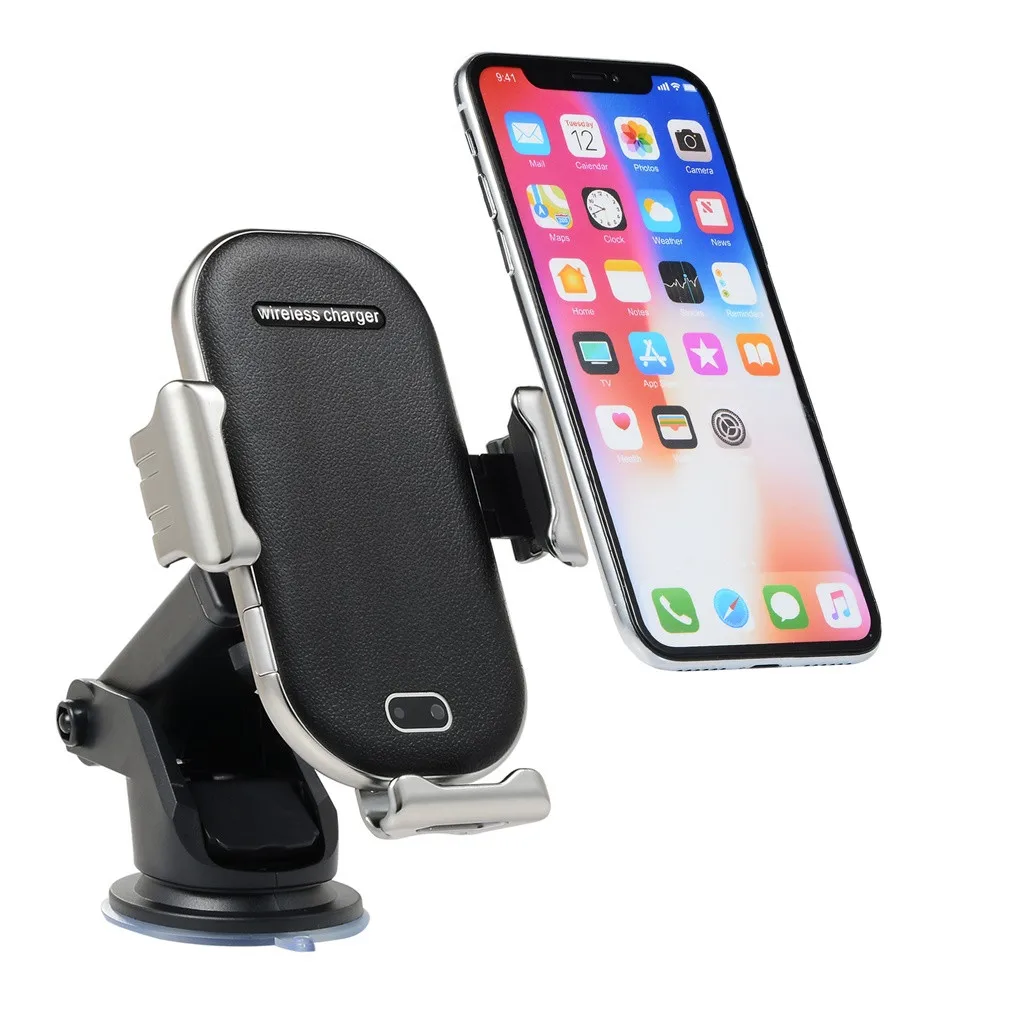 

Qi Wireless Car Mount Charging Charger Dock for iPhone X 8/8 Plus Samsung S9 S8 Note 8 Enabled Devices Holder Type-c Cable #Y8