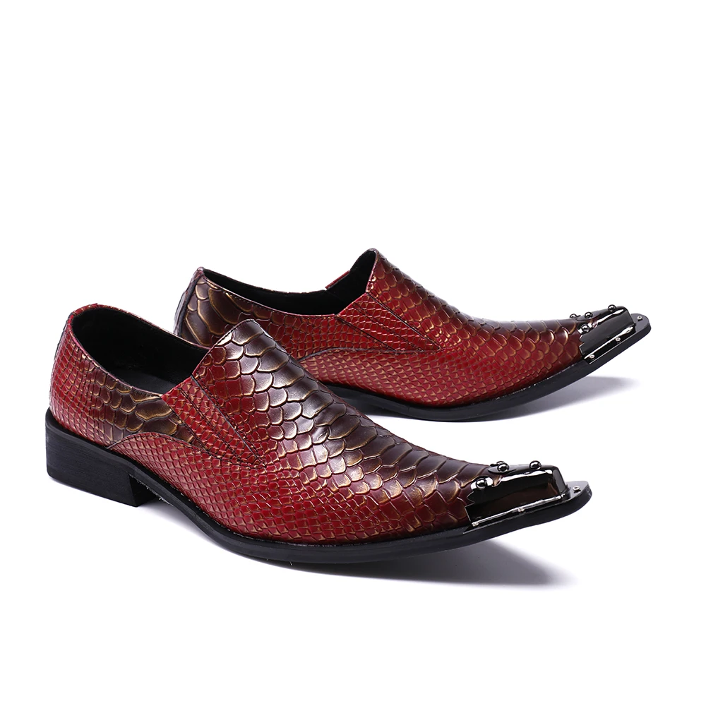 

Free Shipping 2020 Men's Leather Pointed Toe Dress Shoes Leather Men's Dress Formal Shoes Brogues Wing Tip Wedding Party shoes
