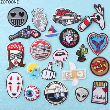 

ZOTOONE Wild Stripes Patches for Clothing Stickers Embroidered Patch for Clothes DIY Badges Applications Applique on Garment E