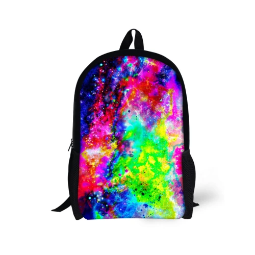 Уникальные многоцветные Детские рюкзаки Стильные Galaxy Star Universe Space рюкзак для девочек Школьный рюкзак Mochila Feminina - Цвет: C0166C