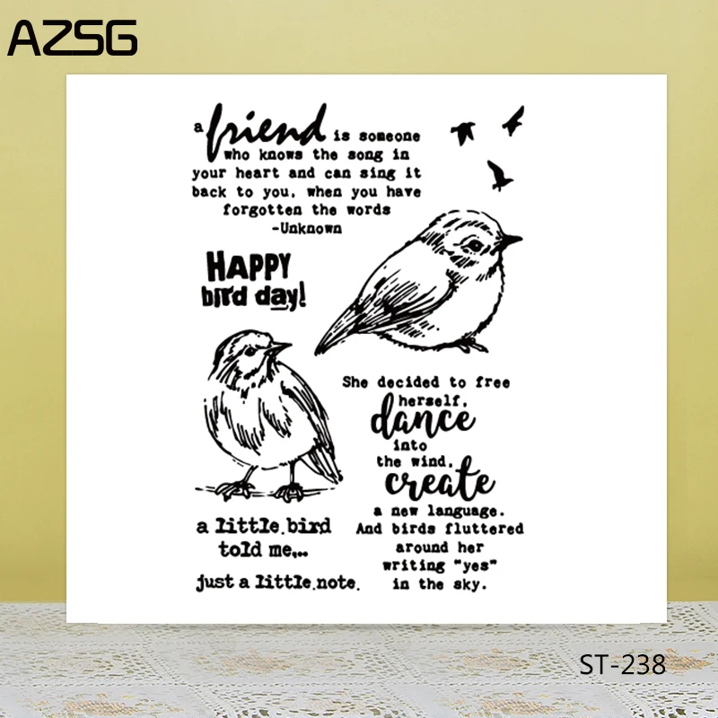 

AZSG The yearning for freedom Clear Stamps For DIY Scrapbooking/Card Making/Album Decorative Silicon Stamp Crafts