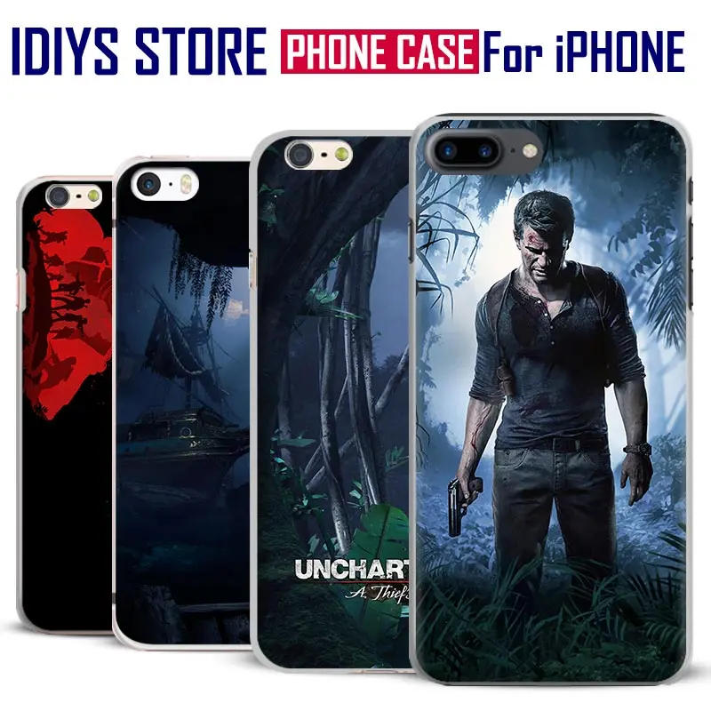 

Uncharted 4 A Thiefs End Coque Mobile Phone Case Cover Bag For Apple iPhone 4 4s 5 5s SE 6 6Plus 6s 6sPlus 7 7Plus 8 8Plus X