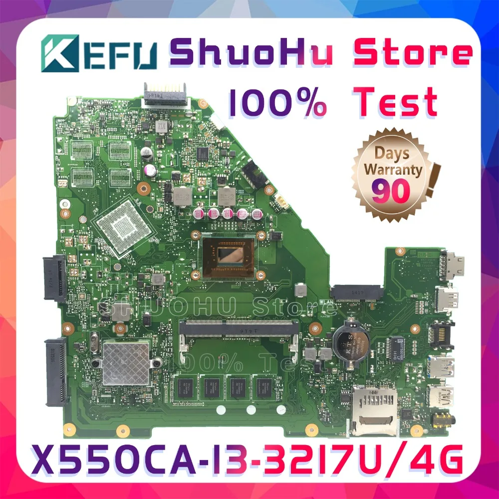 SHELI X550CC For ASUS X550CA R510C Y581C X550C X550CL CPU I3 4GMemory laptop motherboard tested 100% work original mainboard SHELI X550CC For ASUS X550CA R510C Y581C X550C X550CL CPU I3 4GMemory laptop motherboard tested 100% work original mainboard