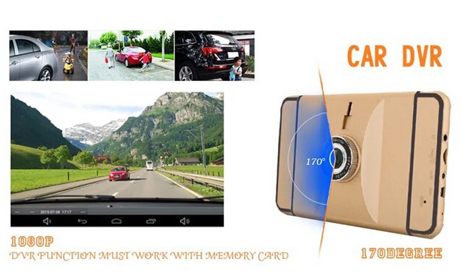 7 Inch Bluetooth Vehicle Android GPS Navigation Car DVR Dash Cam Video Recorder 512MB 8GB AV-IN WIFI Truck GPS Navigator Free Map -13