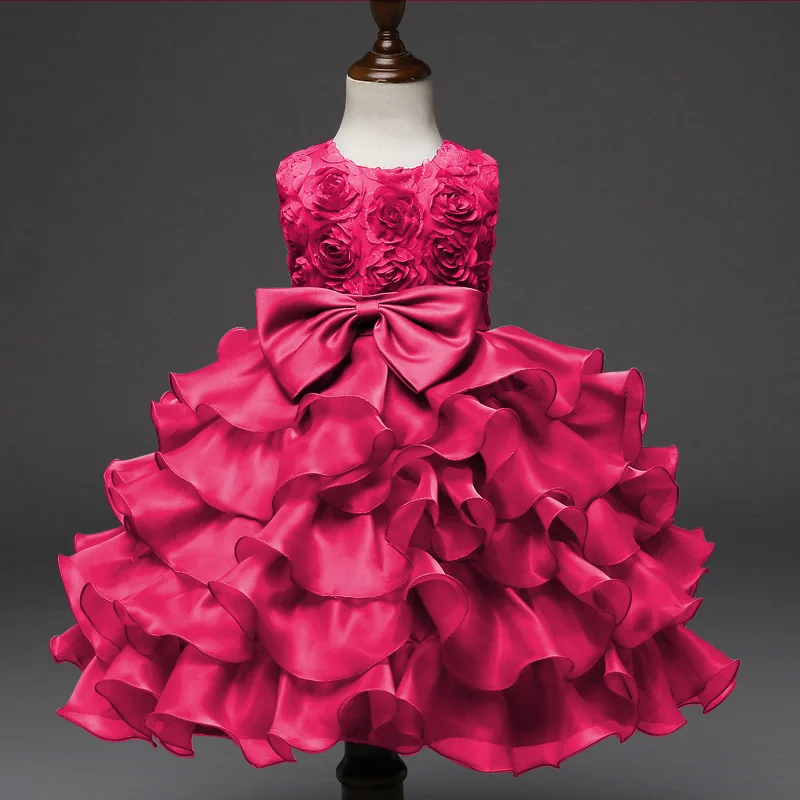 

Girl Dress 2018 Sleeveless Kid Dresses Girls Clothes Party Princess Vestidos 5 6 7 8 year birthday Dress Christmas baptism