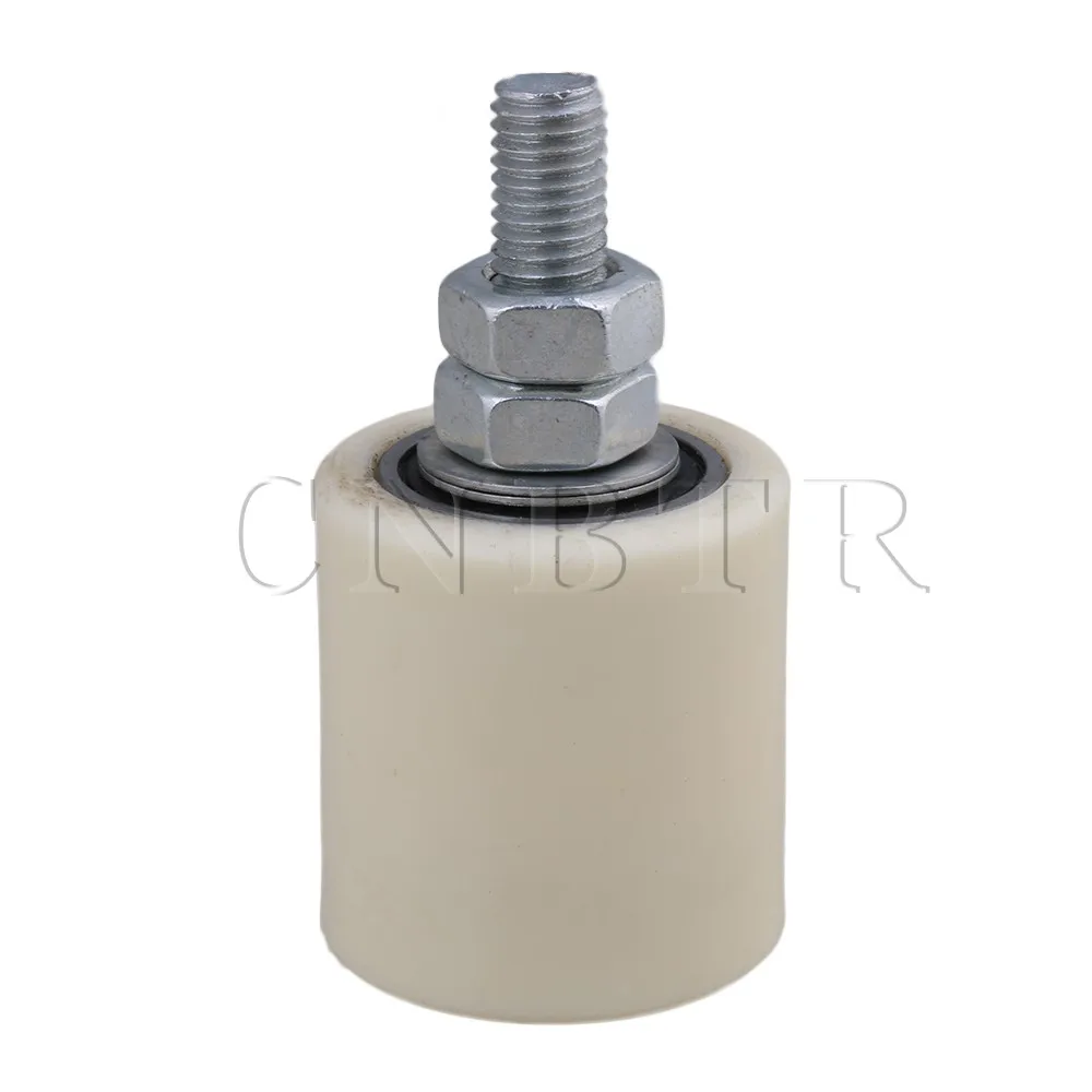 

CNBTR 40x43mm PP Steel Flat Roller Bearing Guiding Wheel 6200ZZ M10 Screw for Electric Door Sliding Gate