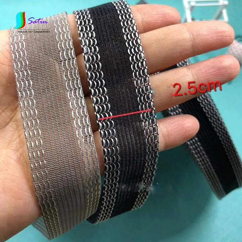 Diy ручной работы одежда Костюмы брюки аксессуары украшения брюки Вставить клей Брюки подкладка Черный, серый цвет 45 м/лот S530P