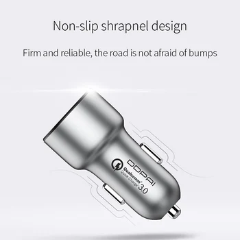 

Xiaomi DDPai 2USB Port Car Charger QC3.0 Quick Charger DDPai Metal Case Dual USB For Xiaomi Android iOS For Huawei P30