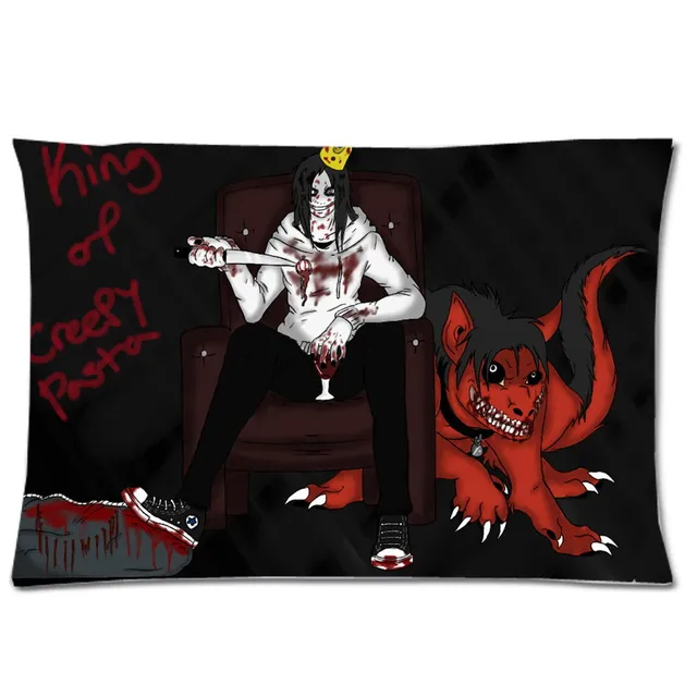 Creepypasta Family Two Side Print Pillow Case Rectangle Pillowcase