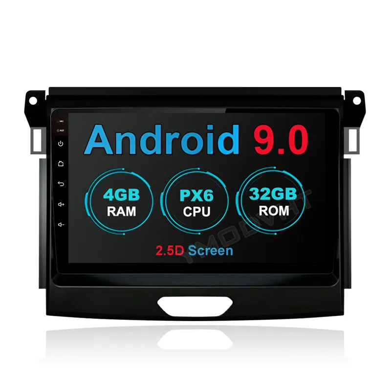 

YMODVHT 2.5D 9inch 4GB+64GB Android 9.0 Car DVD Radio for Ford Ranger 2015 2016 2017 2018 2019 GPS Navigation Multimedia