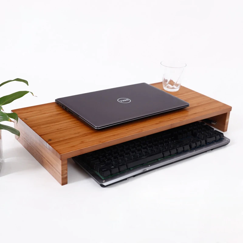 Computer Monitor Stand Desktop Laptop Stand Riser With Keyboard