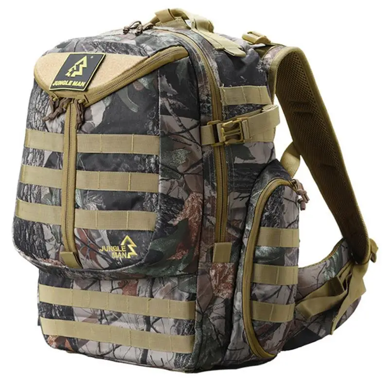Sports Backpack Hunting Patrol Leaf Camouflage Tactical Amy Bionic Backpack Travel Hiking Camping Hunting Wargame Outdoor