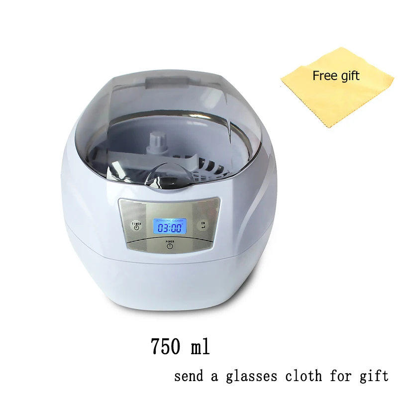 

Ultrasound Cleaner 0.75L Tank 35W 42kHz Baskets Jewelry Watches Injector Ring Dental PCB Digital Ultrasonic Mini Cleaner Bath