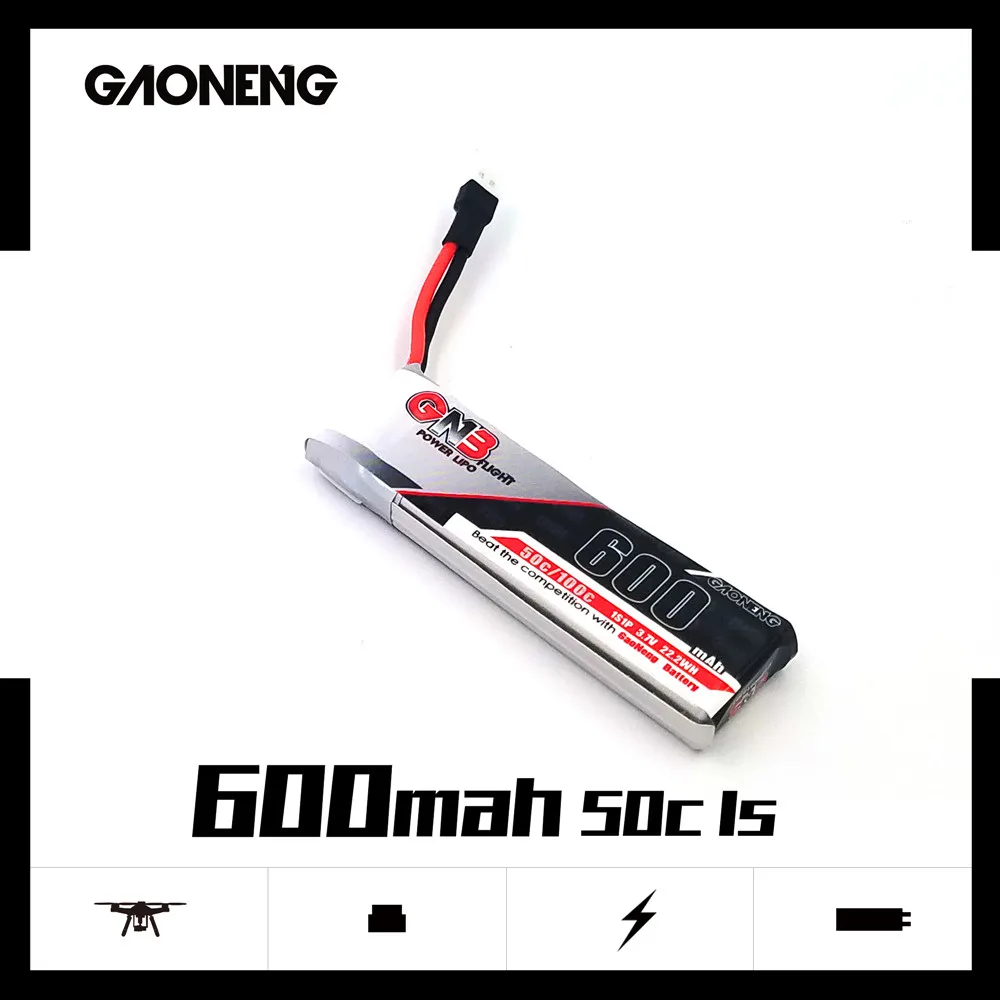 

3PCS Gaoneng GNB 600mah 3.7V 50C/100C Lipo battery for Four axis quadcopter FPV Drone Helicopter Aircraft RC Drone Parts