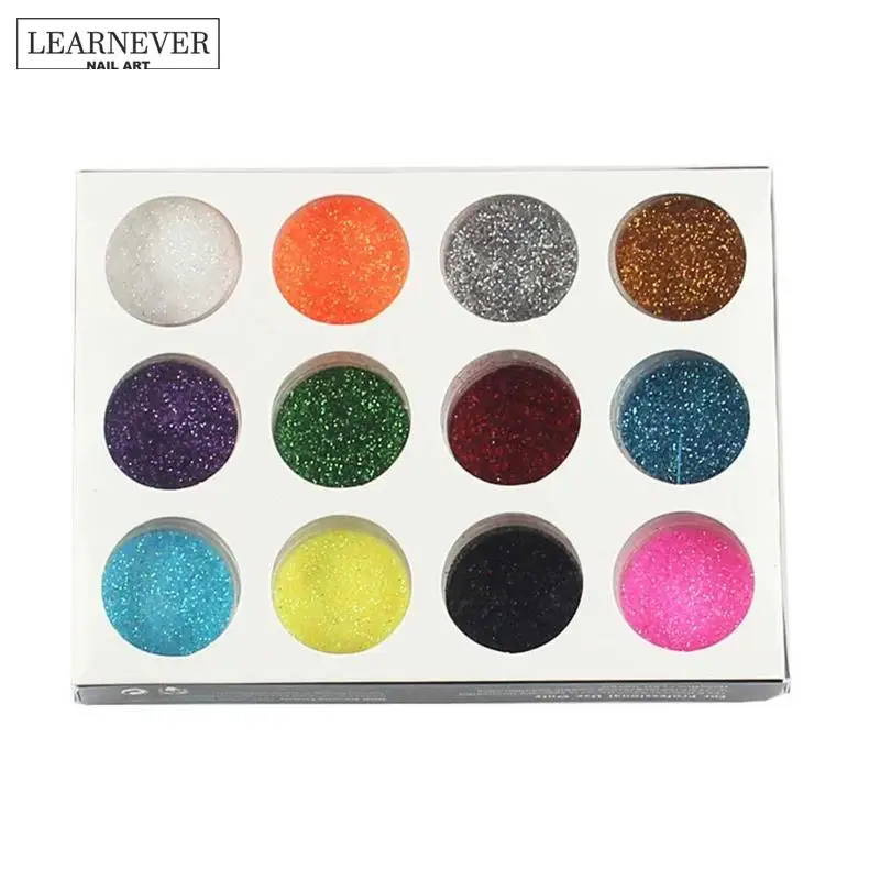 

DIY Nail Art Glitter Powder Dust Decoration Kit For Acrylic Tips UV Gel Manicure Tools