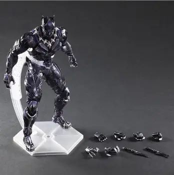 

PLAY ARTS 27cm Marvel Avengers Black Panther Super Hero PVC Action Figure Model Toy