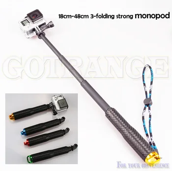 

Telescoping Handheld Mount Grip, Go Pro Selfie self Stick Monopod For Gopro HERO4,3+ SJCAM XiaoMi Yi action camera accessory