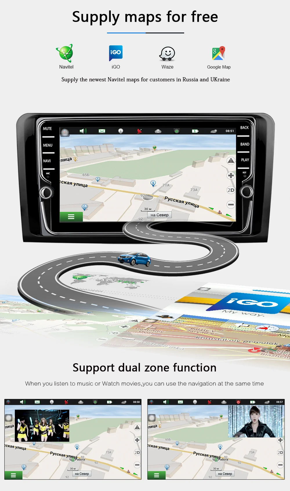Flash Deal Funrover IPS 2 Din Car Multimedia gps player Android 8.0 DVD Radio Player For Mercedes/Benz/ML/GL CLASS W164 ML350 ML500 GL320 8