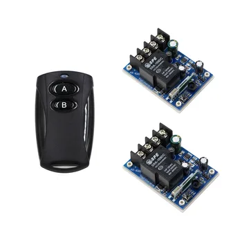 

Wireless DC12V-48V 30A Relay Remote Control Switch Transmitter with 2 Receiver Light Switch For Smart Home High Quality