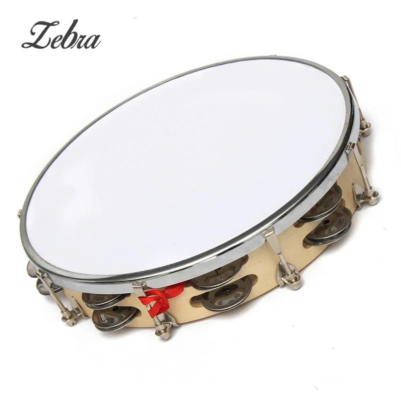 

New Arrival 10" Capoeira Leather Pandeiro Drum Music Instruments Tambourine Percussion Membranophone Gifts for Music Lovers